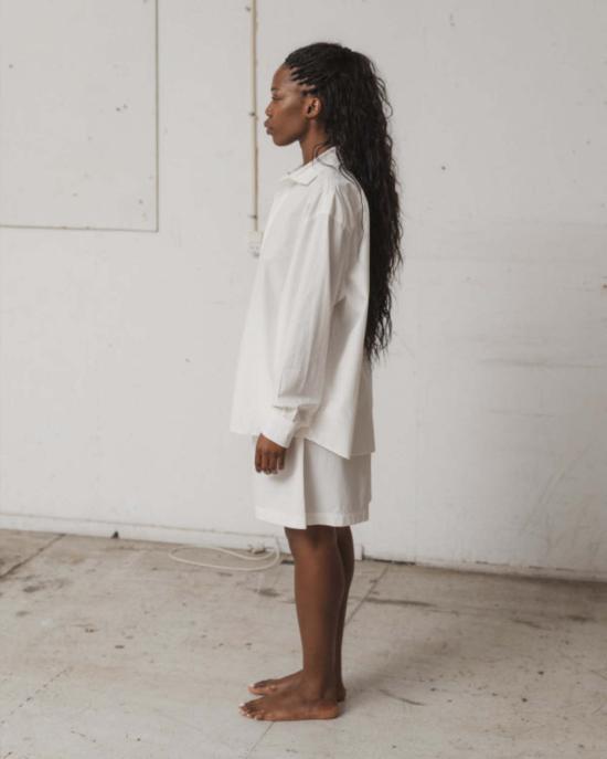  베이스레인지 탑 Baserange 클로드 셔츠 염색되지 않음 - BASERANGE