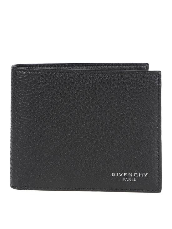 26SS 지방시 그레인 레더 반지갑 BK608NK213001 Black