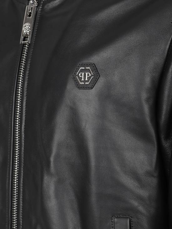 26SS 필립 플레인 가죽 자켓 MLB1593PLE010N02 Grey - PHILIPP PLEIN