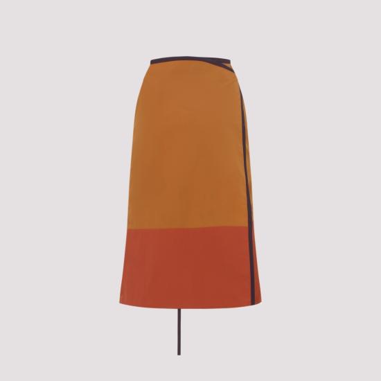 26SS 생로랑 스커트 856970 Y6J18 Orange - SAINT LAURENT