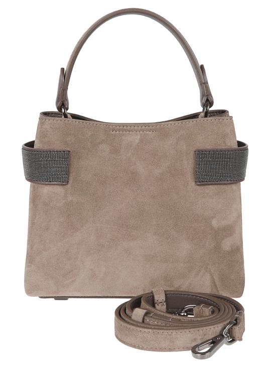 26SS 브루넬로 쿠치넬리 스몰 에센스 탑핸들 백 MBDLD2499 C8769 Brown - BRUNELLO CUCINELLI