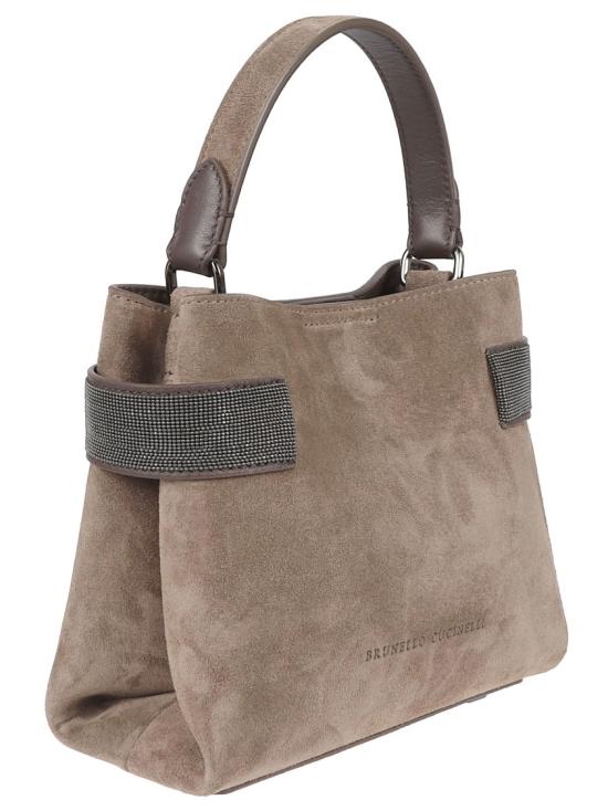 26SS 브루넬로 쿠치넬리 스몰 에센스 탑핸들 백 MBDLD2499 C8769 Brown - BRUNELLO CUCINELLI