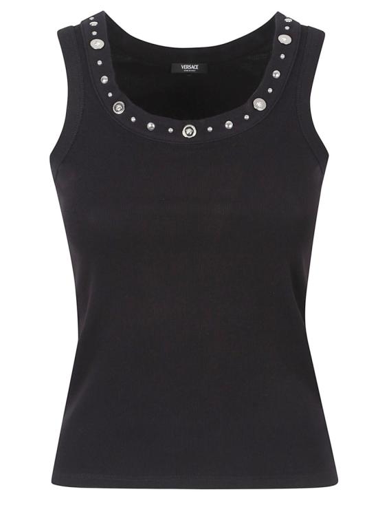 26SS 베르사체 탑 10232091A172211B000 Black