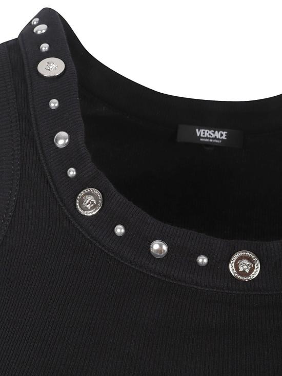 26SS 베르사체 탑 10232091A172211B000 Black - VERSACE