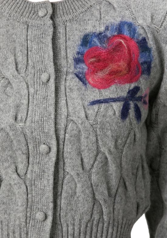 25FW 에르뎀 가디건 PF25KT2330021003GREY Grey - ERDEM