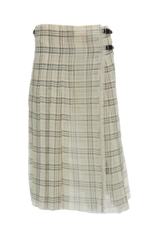 26SS 두라찌 미디 스커트 SS26SK03TT0081B008 Neutrals