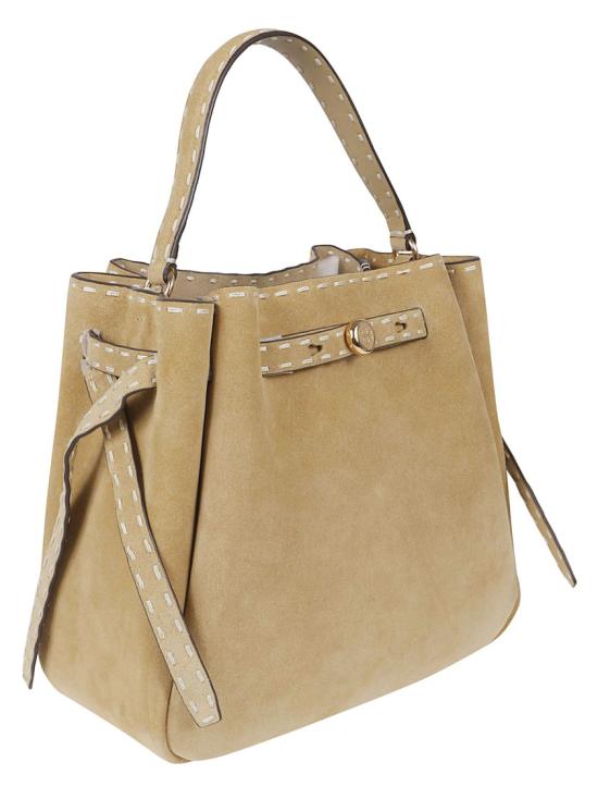 26SS 토리버치 로미 스웨이드 버킷 백 178664 250 Brown - TORY BURCH