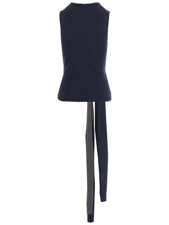 26SS JW앤더슨 민소매 티셔츠 KW1455YN0459888 Black - JW ANDERSON