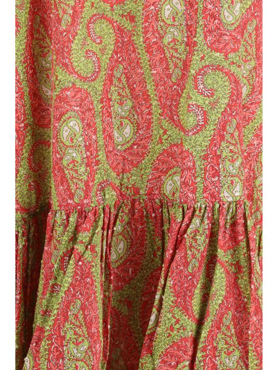 26SS 에트로 미디 원피스 WRHA003099SP5I9 X0896 Rosa verde - ETRO