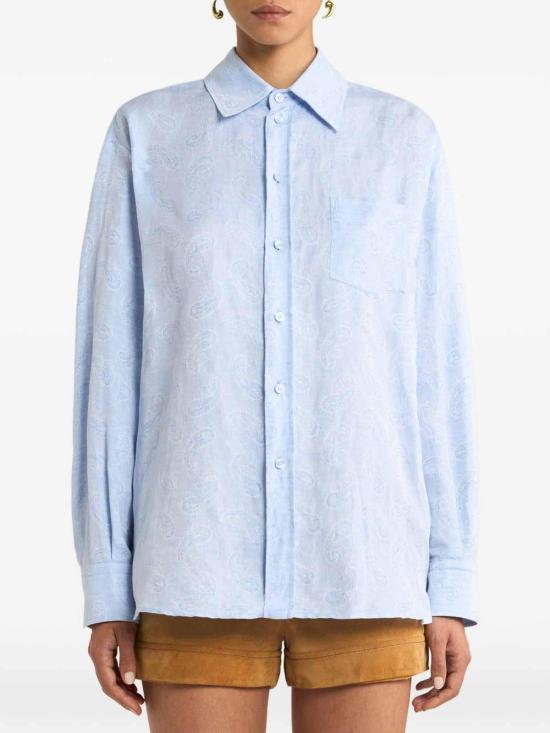 26SS 에트로 블라우스 WRIA008299TJEJ1 S9880 Clear Blue - ETRO