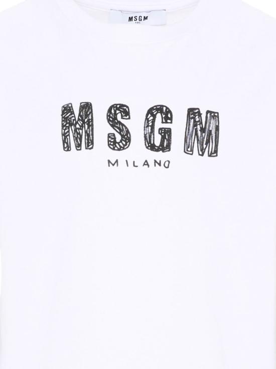 26SS [키즈] 엠에스지엠 티셔츠 S6MSJUTH004 001 White - MSGM
