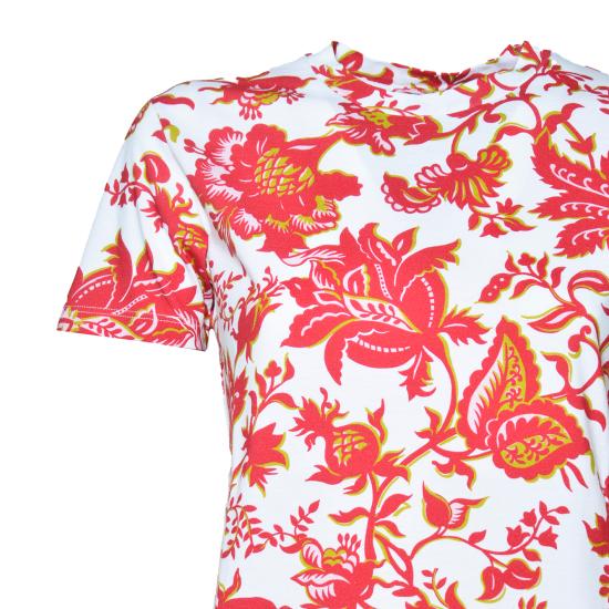 26SS 에트로 반팔 티셔츠 WRMA0006AKH27 X0808 Rosso bianco - ETRO