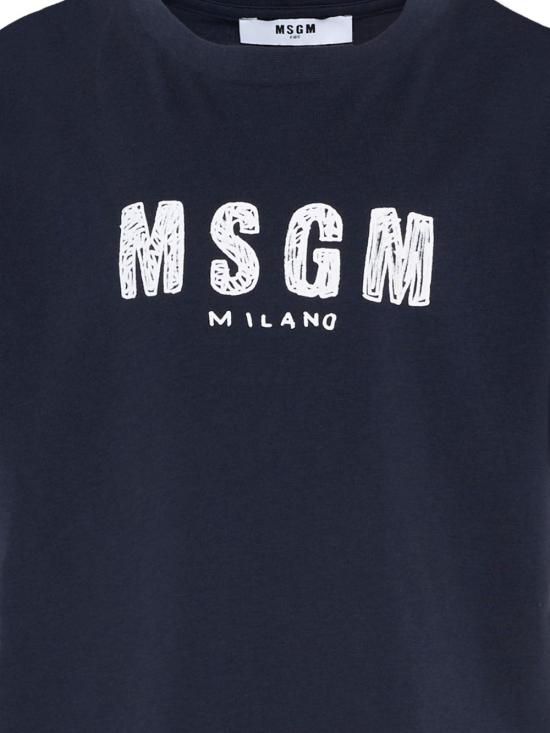 26SS [키즈] 엠에스지엠 티셔츠 S6MSJUTH004 MS072 Blue - MSGM