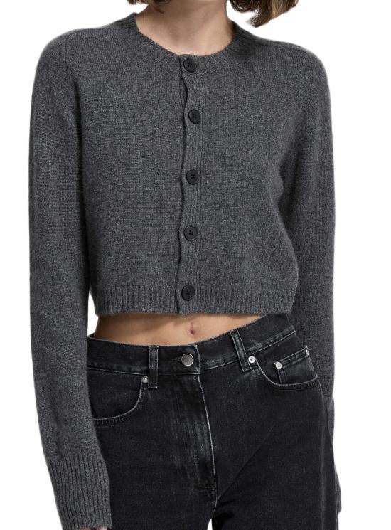 25FW 루루 드 세종 가디건 ZEPHIRLDSANTHRACITE Grey - LOULOU DE SAISON