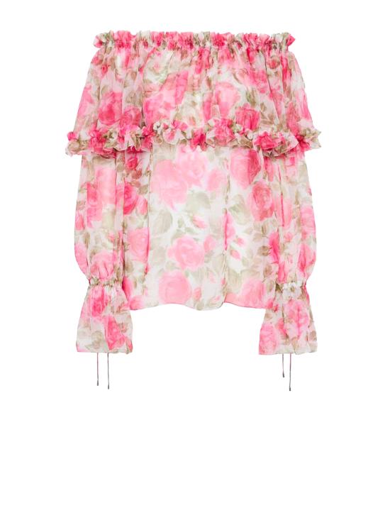 26SS 끌로에 블라우스 CH26UH123 27891Y WHITE PINK 1