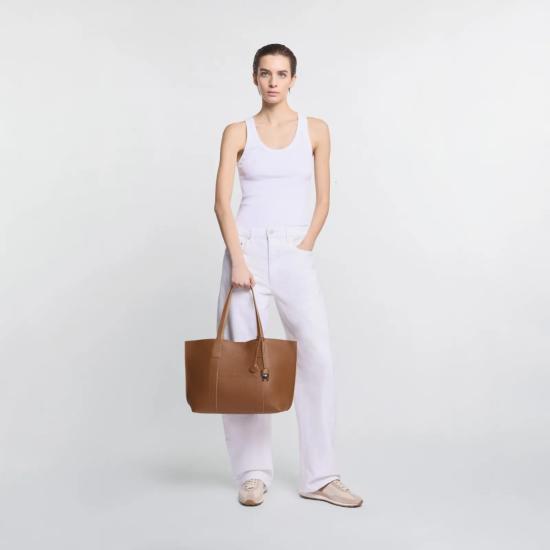 26SS 호간 토트백 KBW01WA0300UZU7E23 Brown - HOGAN