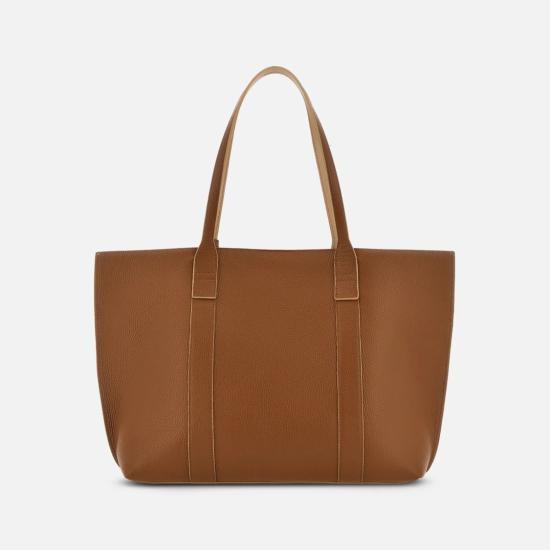 26SS 호간 토트백 KBW01WA0300UZU7E23 Brown - HOGAN