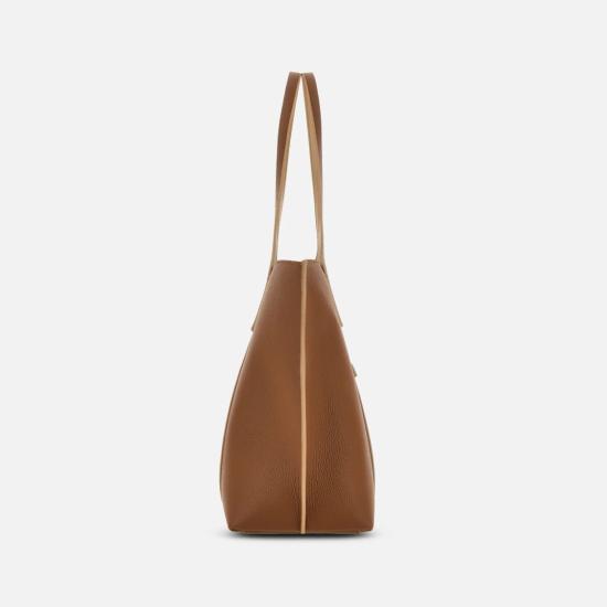 26SS 호간 토트백 KBW01WA0300UZU7E23 Brown - HOGAN