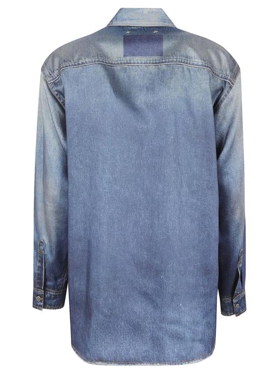26SS 골든구스 데님 셔츠 GWP02525P00240650100 Blue - GOLDEN GOOSE