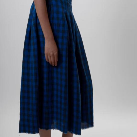  Aequamente 스커트 Plaid 네온 블루 - OTHER BRANDS