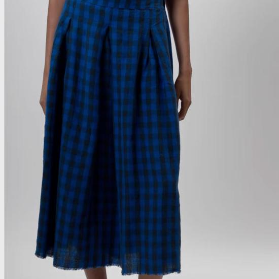  Aequamente 스커트 Plaid 네온 블루 - OTHER BRANDS