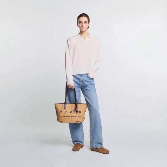 26SS 호간 토트백 KBW01TA3200UYI7E06 Neutrals - HOGAN