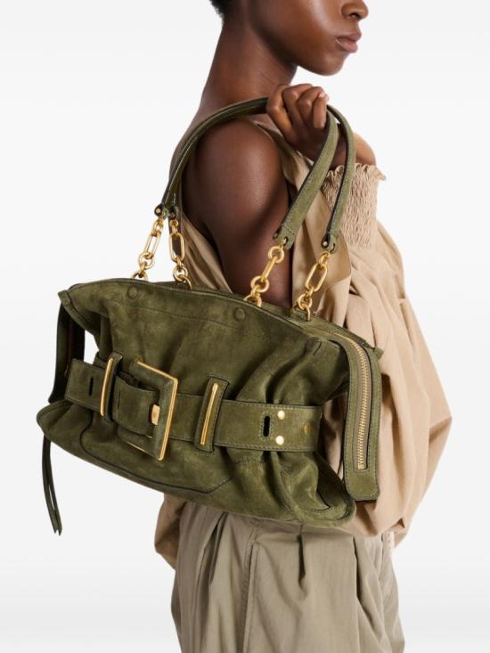 26SS 발망 숄더백 GN0DB035LCAO 7AS Green - BALMAIN