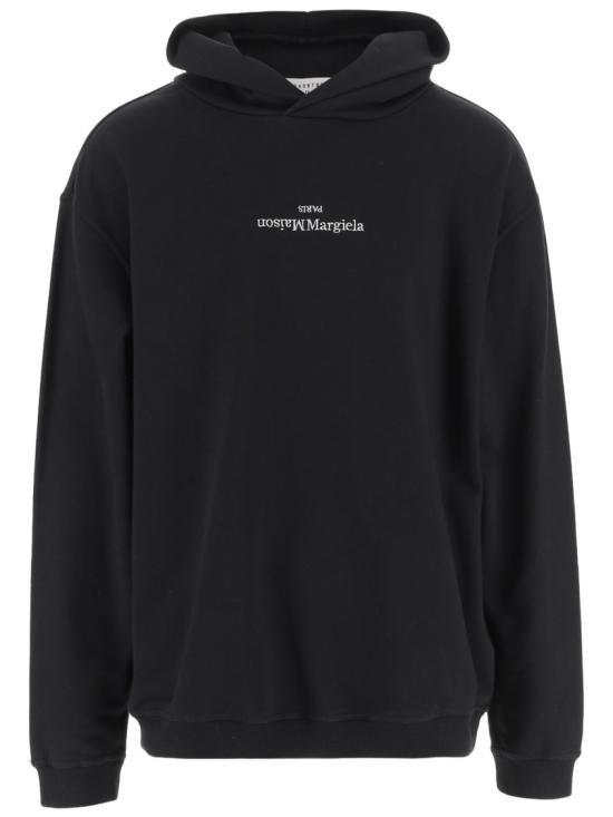 26SS 마르지엘라 업사이드 다운 자수 로고 후드 S50GU0167S25503962 Black