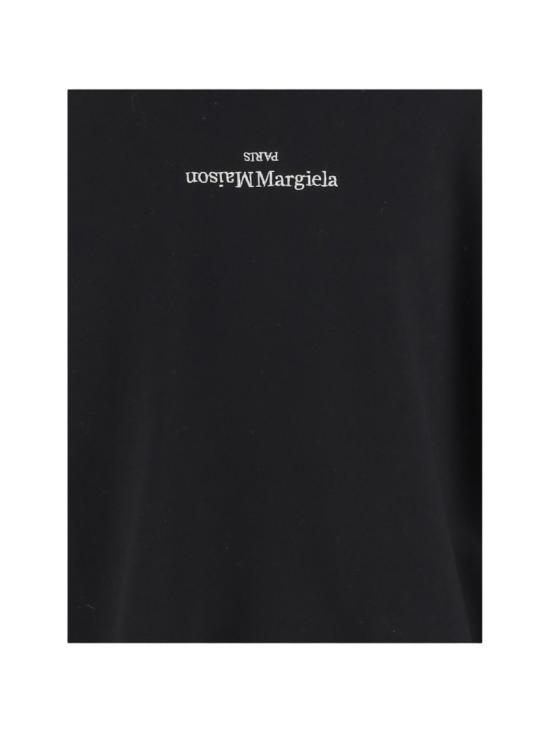 26SS 마르지엘라 업사이드 다운 자수 로고 후드 S50GU0167S25503962 Black - MAISON MARGIELA