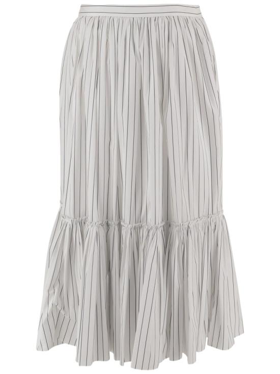 26SS 질샌더 롱 스커트 J02MA0373J45329154 White - JIL SANDER