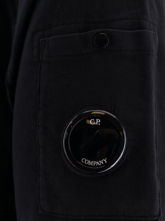 26SS 씨피 컴퍼니 라이트 플리스 숏슬리브 스웨트셔츠 20CMSS034A002246G Black - C.P. COMPANY