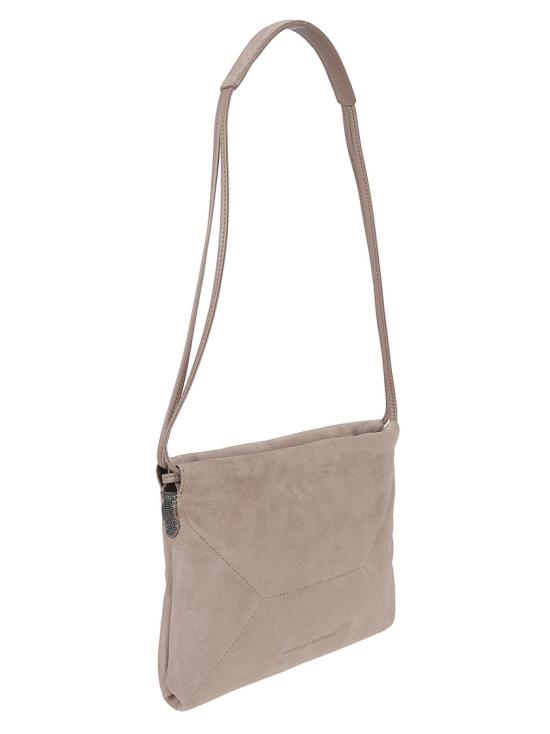 26SS 브루넬로 쿠치넬리 스웨이드 BC 듀오 파우치 백 MBDLD2808 C8849 Pink - BRUNELLO CUCINELLI