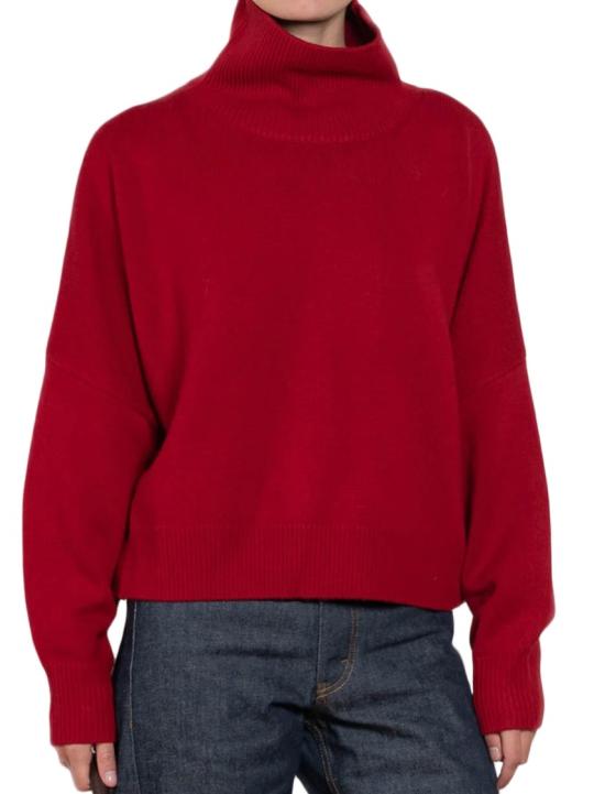 25FW 루루 드 세종 니트웨어 LUKERED Red - LOULOU DE SAISON