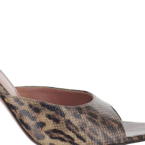 26SS 아미나 무아디 뮬/슬리퍼 ALEXASLIPPER95LEOPARDSNAKE Grey - AMINA MUADDI