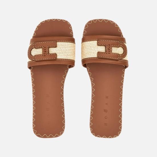 26SS 호간 샌들 HXW6850GC40V3L0FG0 Brown - HOGAN
