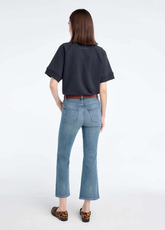  페이보릿 도우터 스웨터 페이버릿 도터 더 새터데이 래글런 반팔 풀오버 탑 - FAVORITE DAUGHTER