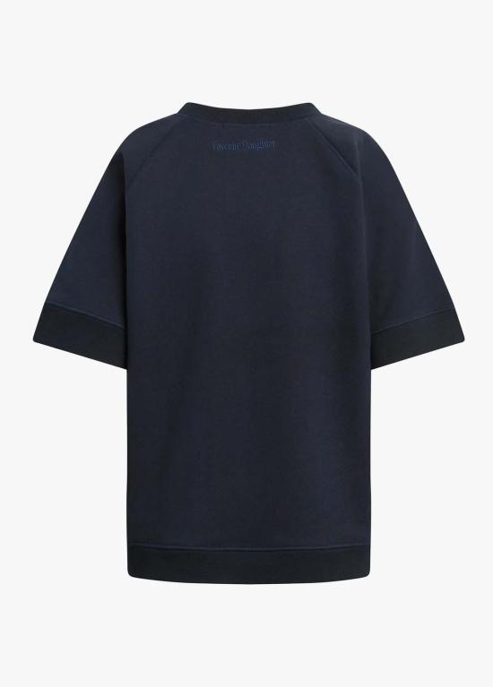  페이보릿 도우터 스웨터 페이버릿 도터 더 새터데이 래글런 반팔 풀오버 탑 - FAVORITE DAUGHTER