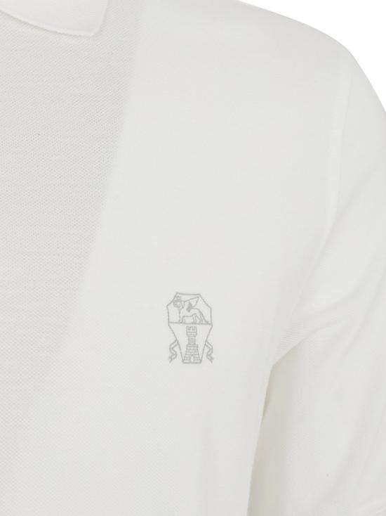 26SS 브루넬로 쿠치넬리 피케 폴로 셔츠 ME8548788 CE139 White - BRUNELLO CUCINELLI