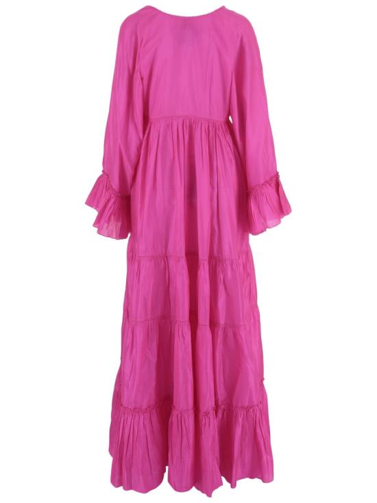 26SS 뻬로 롱 원피스 DLWPDFRL01FUCSIA Pink - PÉRO