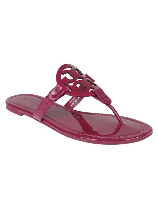 26SS 토리버치 밀러 슬라이드 샌들 76734 671 Burgundy - TORY BURCH