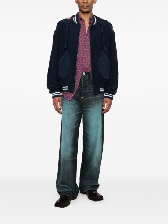 26SS 겐조 턴업 와이드 핏 진 FG55DP4246K7 62 Blue - KENZO