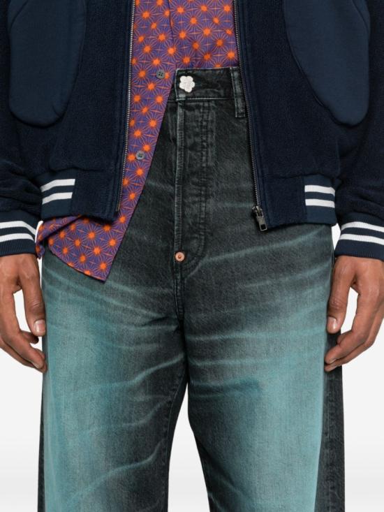 26SS 겐조 턴업 와이드 핏 진 FG55DP4246K7 62 Blue - KENZO