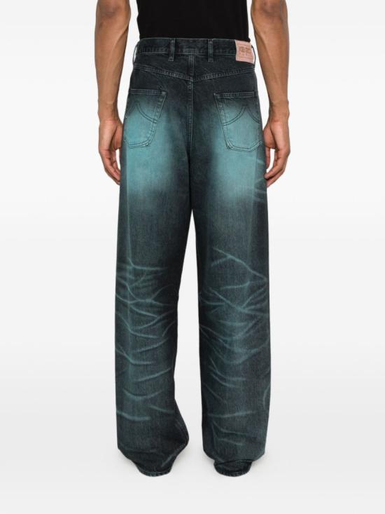 26SS 겐조 턴업 와이드 핏 진 FG55DP4246K7 62 Blue - KENZO