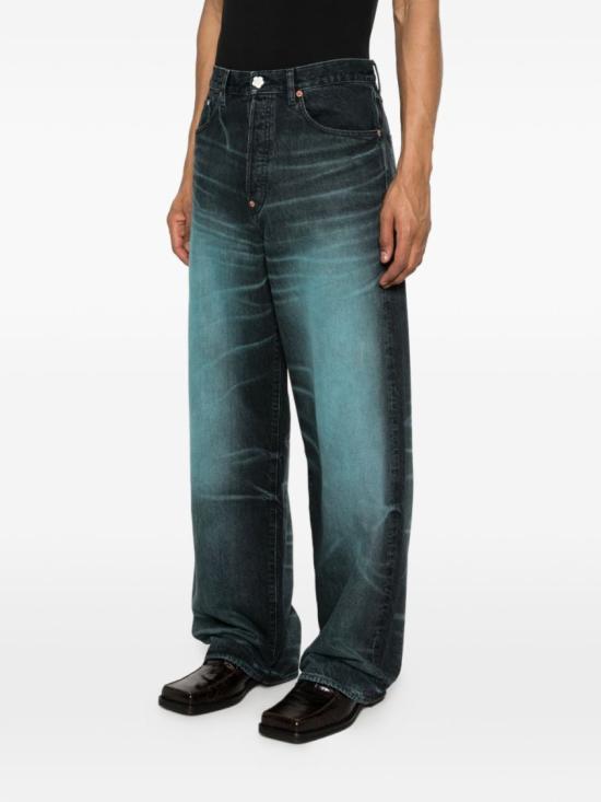 26SS 겐조 턴업 와이드 핏 진 FG55DP4246K7 62 Blue - KENZO