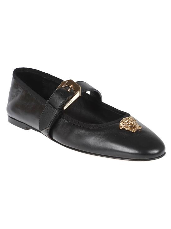 26SS 베르사체 플랫 슈즈 10217101A162431B00V Black - VERSACE