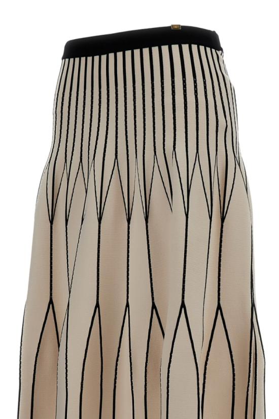 26SS 엘리자베타프랜치 미디 스커트 GK31S62E2E84 Neutrals - ELISABETTA FRANCHI