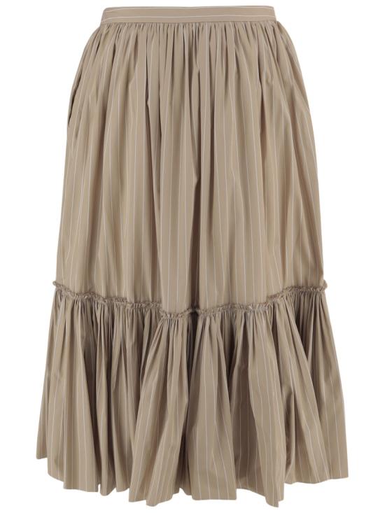 26SS 질샌더 롱 스커트 J02MA0373J45329273 Brown - JIL SANDER