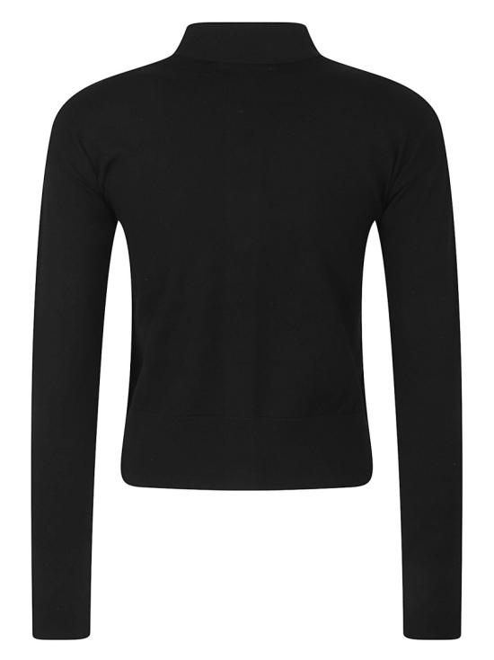 26SS 막스마라 오버사이즈 브이넥 니트 스웨터 오버사이즈 브이넥 니트 스웨터 2611341061600 006 Black - MAX MARA