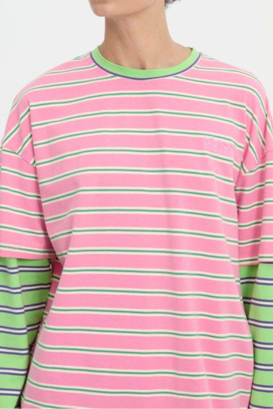  블랑카 긴팔 티셔츠 파로 티 핑크 - BLANCA