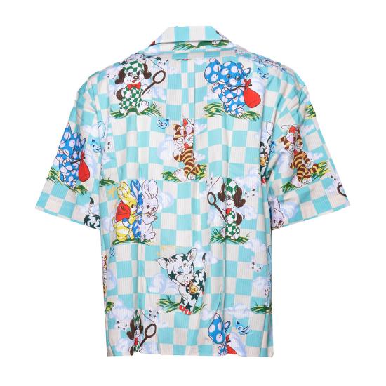 26SS 겐조 카툰 하와이안 쇼트 슬리브 셔츠 FG55CH1359T2 60 - KENZO